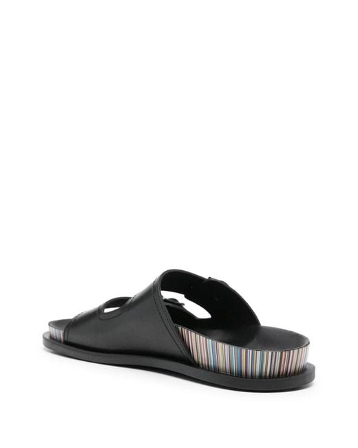 Paul Smith Black Leather Sandals for men