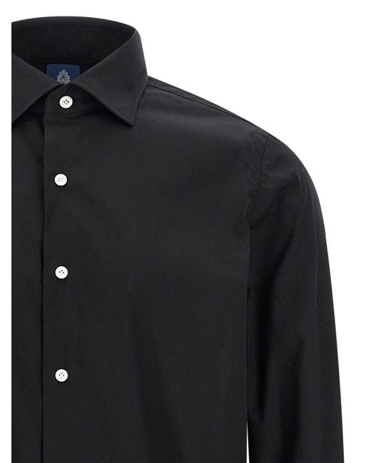 Finamore 1925 Black Napoli Shirt for men
