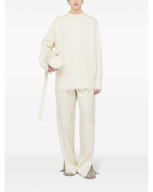 Jil Sander White Round Neck