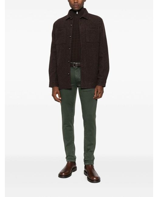 Emporio Armani Brown High Neck Pullover for men