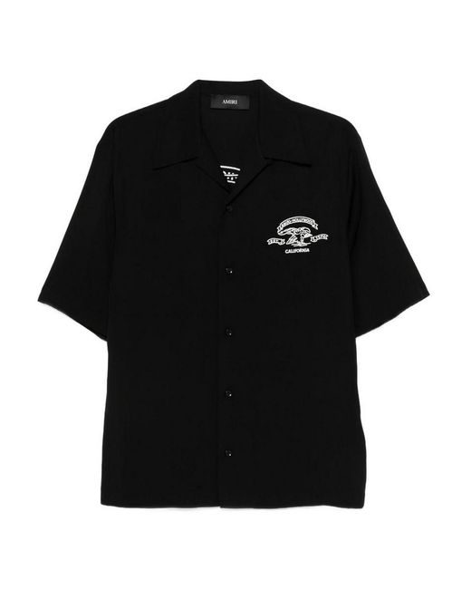 Amiri Black California Camp Shirt for men