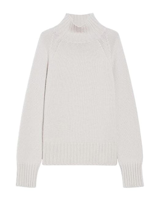 Max Mara White Turtleneck