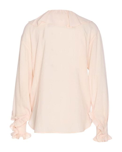 McQueen Pink Pleated Blouse