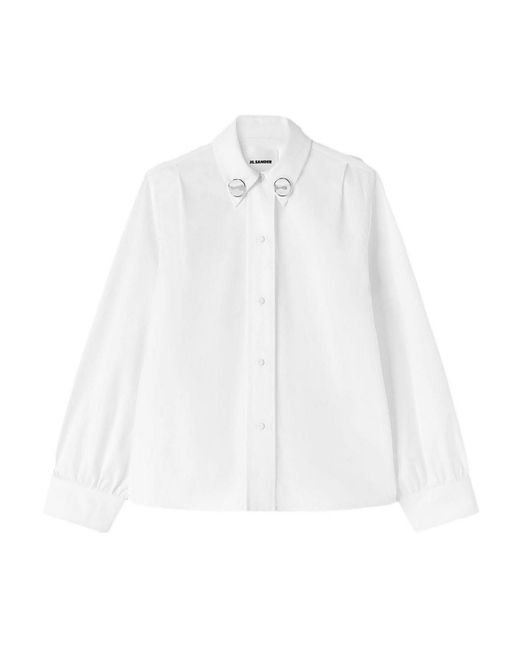 Jil Sander White Shirt Clip Details