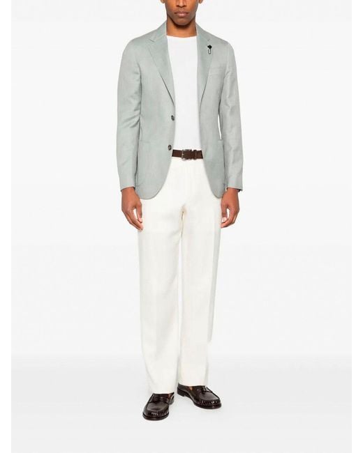 Lardini Gray 'Iconic Drop 7 Reg' Jacket for men