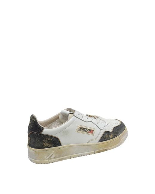 Autry Black Medalist Super Vintage Sneakers for men