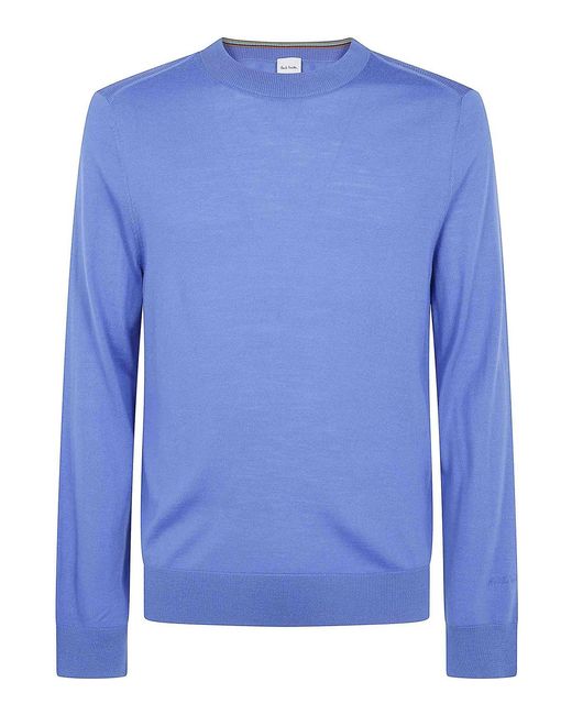 Paul Smith Blue Sweater Crew Neck for men