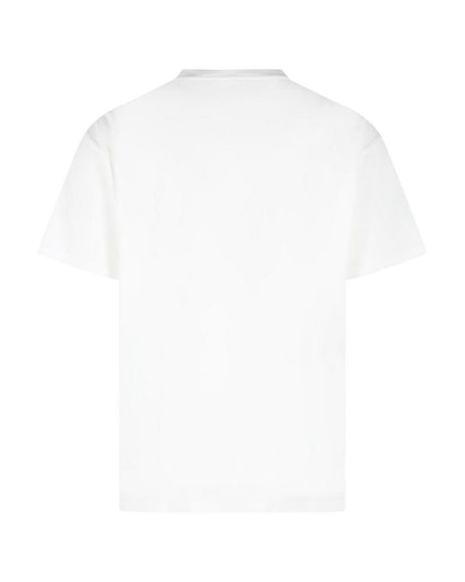 MM6 by Maison Margiela White Cotton T-Shirt for men
