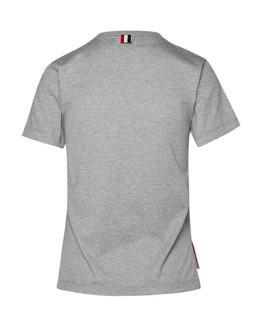 Thom Browne Gray T-Shirt Relaxed