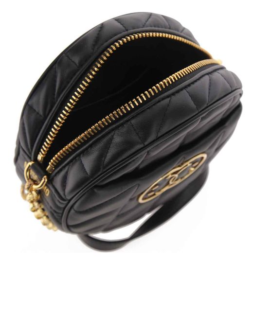 Moschino Black Quilted Crossbody