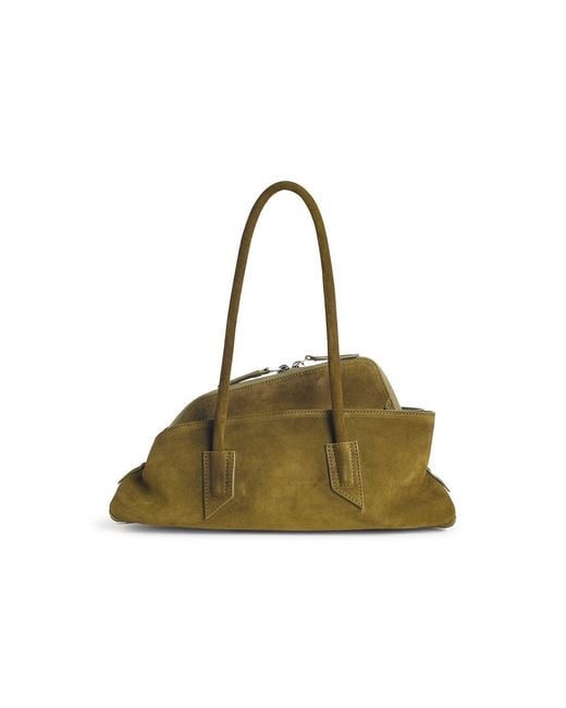 The Attico Green Small Khaki Leather Bag
