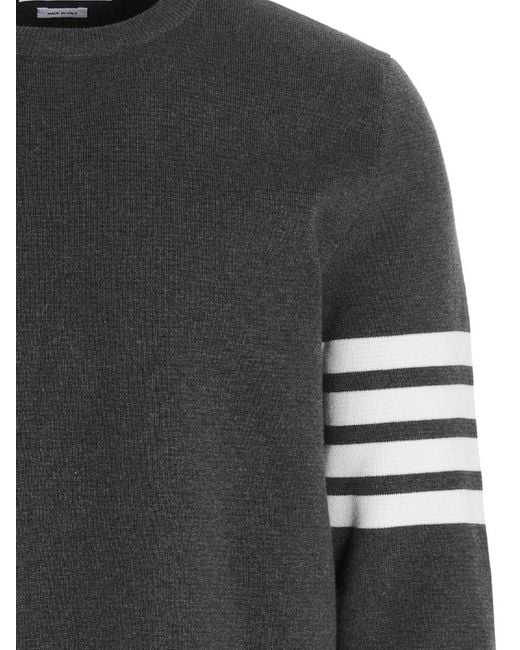 Thom Browne Black Crewneck for men