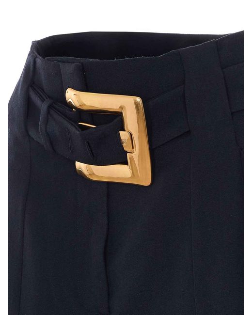 Balmain Blue Belted Shorts