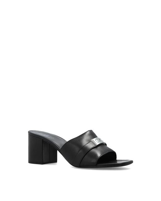 Tory Burch Black Leelee Mule Sandals
