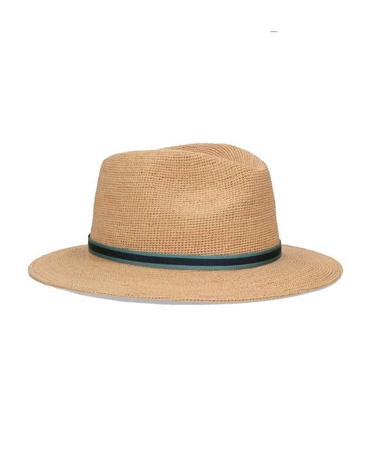 Borsalino Natural Made Of Fine Crochet Raffia for men