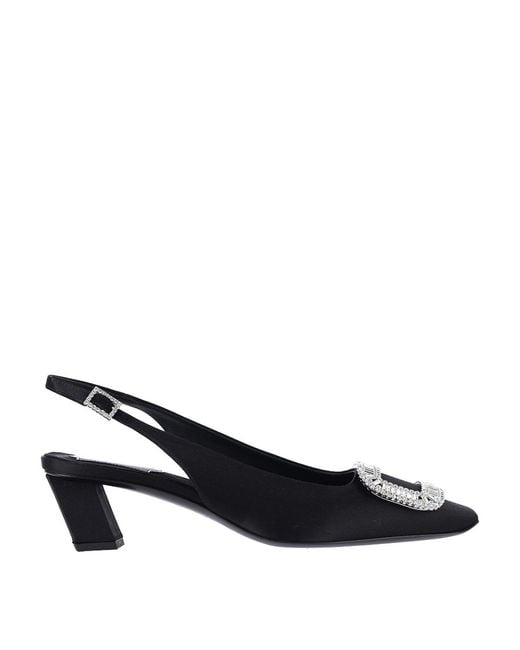 Roger Vivier Black Belle Vivier Slingback Pumps