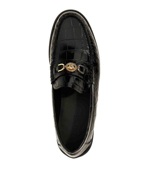 Versace Black Loafers for men