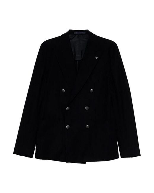 Tagliatore Black 'Montecarlo Jersey' Jacket for men