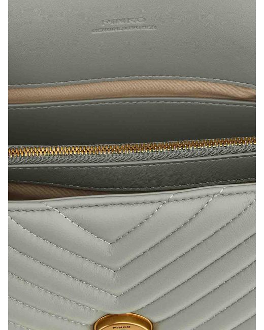 Pinko White Mini Lady Love Puff Handbag