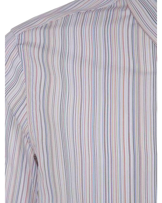 Paul Smith Blue Sc Slim Fit Shirt for men