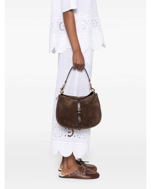 Etro Brown Suede Tote Bag
