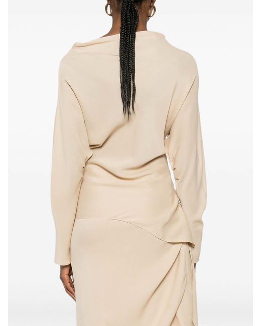 Cortana Natural Isolde Silk Top