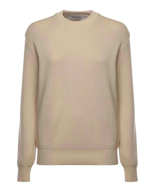 Golden Goose Deluxe Brand Natural Logo Sweater