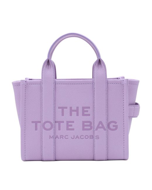 Marc Jacobs Purple Leather The Mini Tote Bag