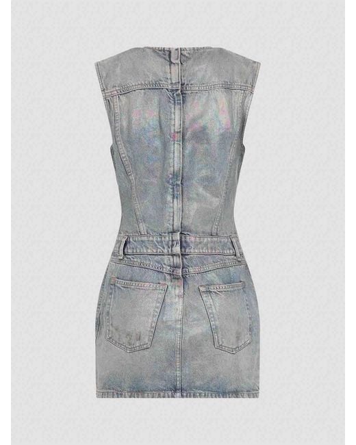 Acne Gray Mini Dress Denim