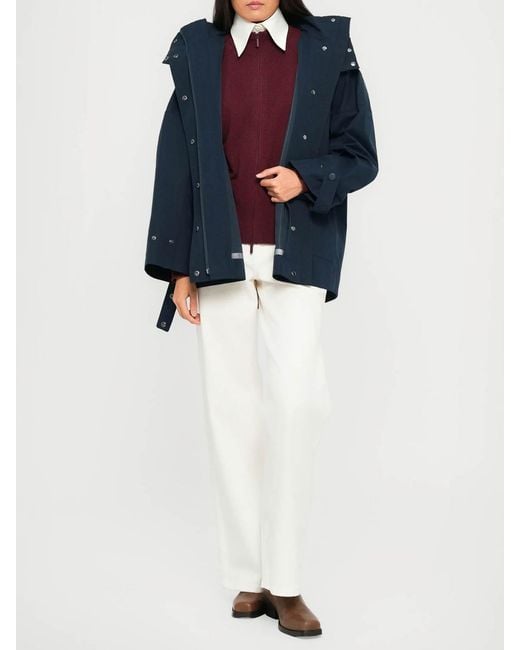 Max Mara Blue Rain Coat