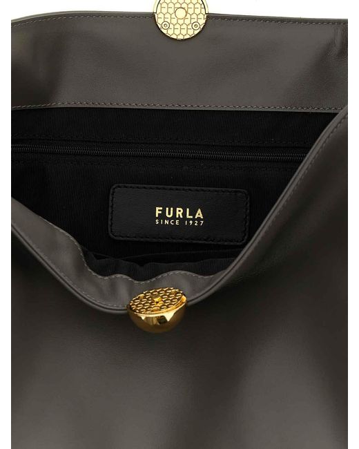 Furla Black Large Shoulder Bag