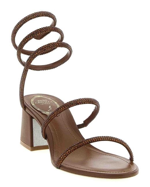 Rene Caovilla Pink Cleo Sandals