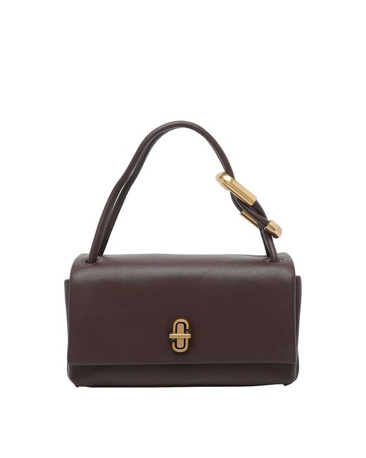 Marc Jacobs Brown The Mini Dual Top Handle Bag