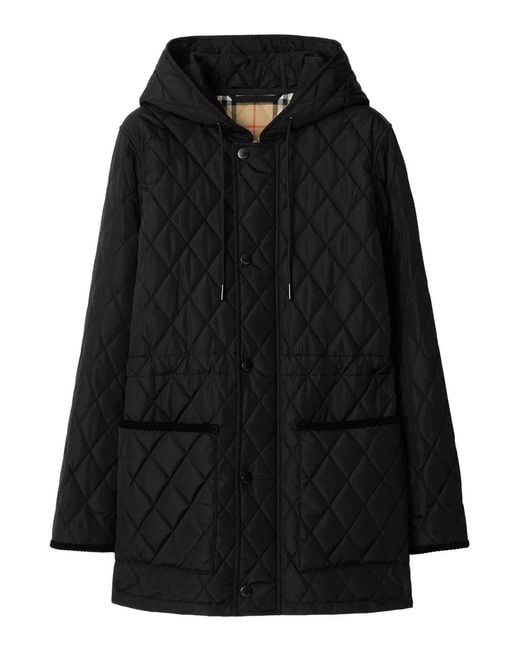 Burberry Black Quilted Down Jacket