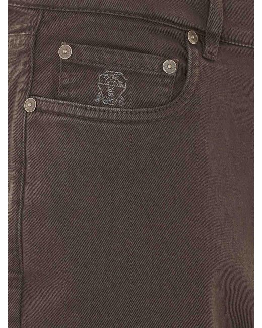 Brunello Cucinelli Gray Pants for men