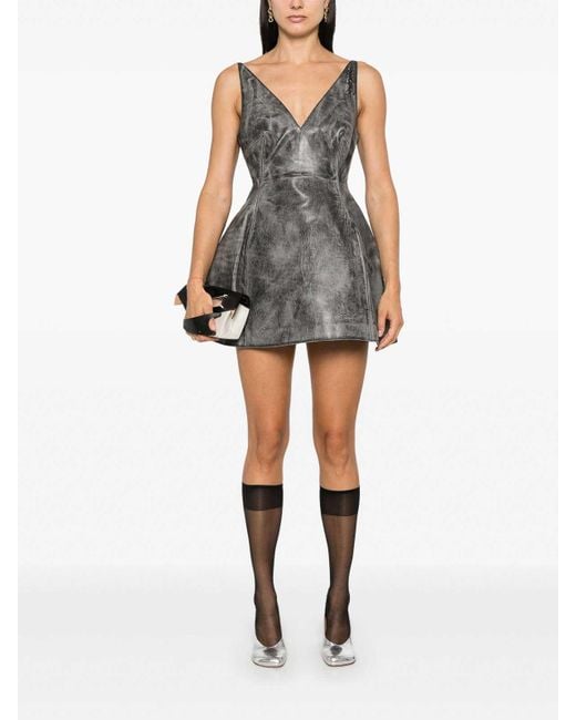 Marni Gray Flared Mini Dress
