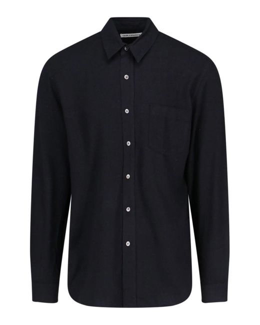 Our Legacy Blue Silk Shirt for men