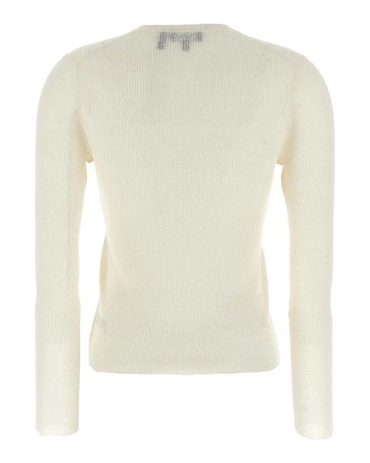 Theory Natural Viscose Linen Sweater