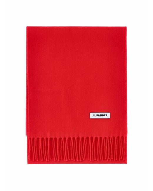 Sciarpa di Jil Sander in Red