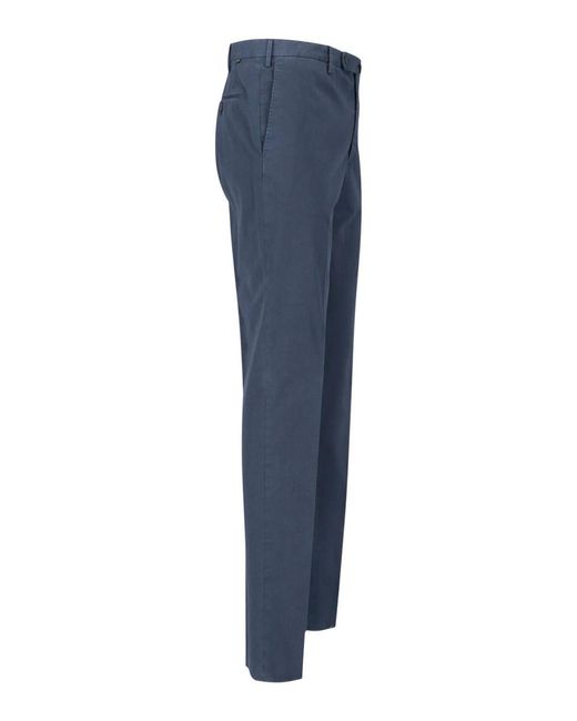 Incotex Blue Tailored Trousers for men