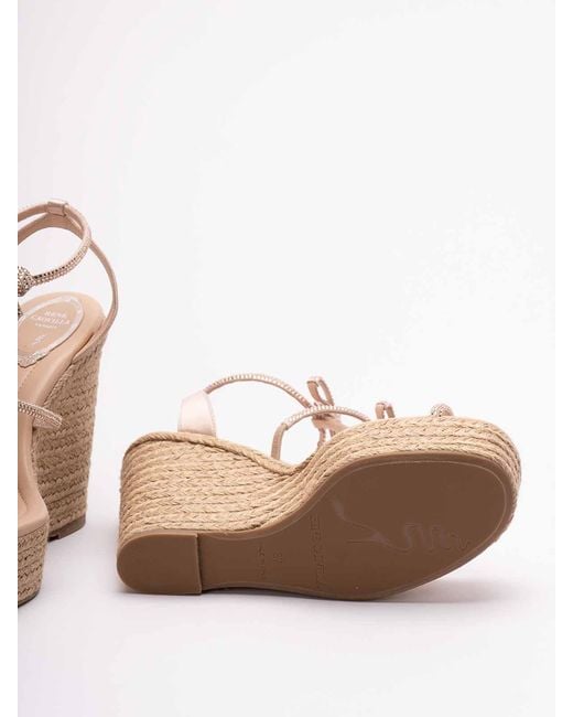 Rene Caovilla Natural Wedge Espadrillas