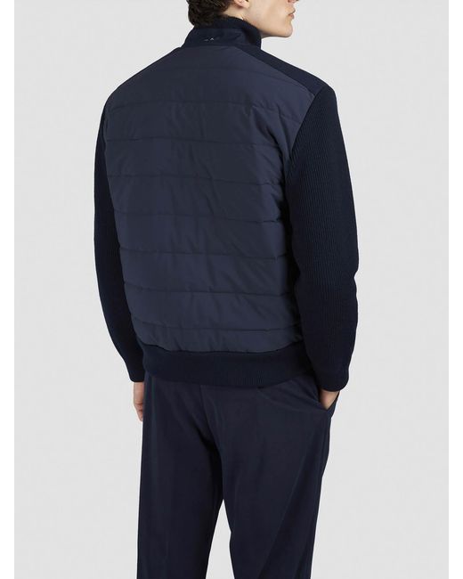 Paul & Shark Blue Maglia Full Zip for men