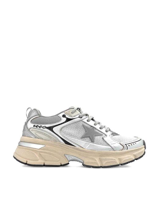 Golden Goose Deluxe Brand White "Lightstar" Sports Shoes