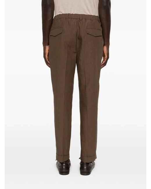 Barba Napoli Brown Chino Pants for men