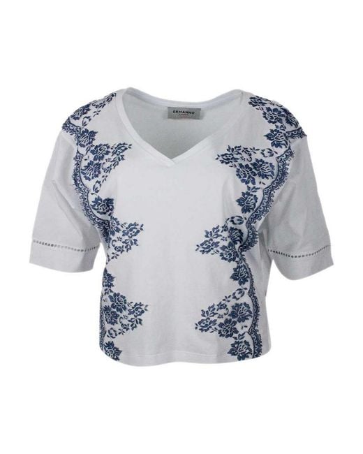 ERMANNO FIRENZE Blue T-Shirt