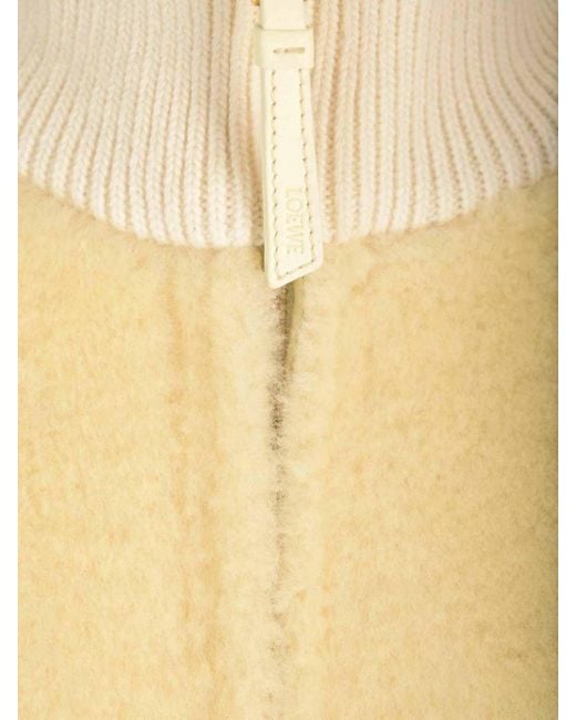 Loewe Yellow Wool And Sheraling Vest