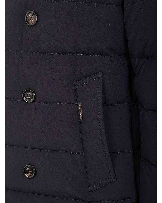 Moorer Blue Florio Kn Bomber Jacket for men