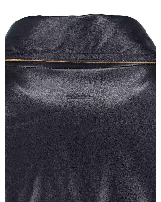 Calvin Klein Black Sheepskin Jacket