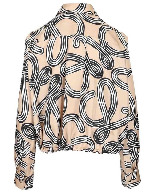 Loewe White Silk Balloon Shirt