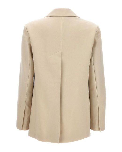 Helmut Lang Natural Logo Band Blazer